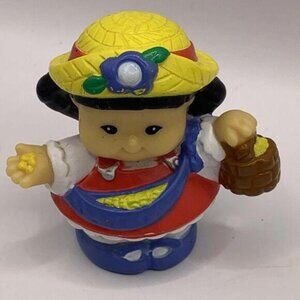 Fisher Price Little People Sonya Lee Asian Farmer With Seeds 2003 Vtg Mattel​